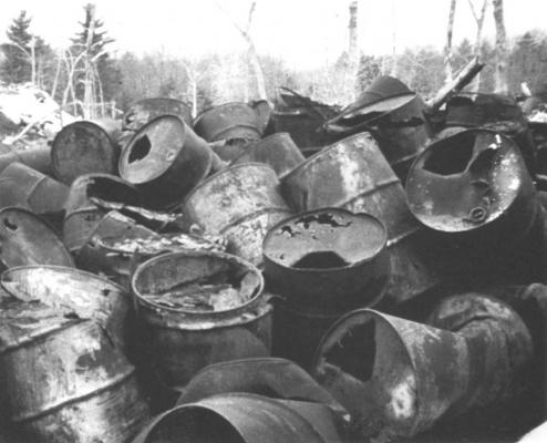 The discovery of thousands of discarded chemical drums on the Hooker Chemical Company property near Montague, Michigan in the 1970s helped spur Michigan's toxic cleanup program.